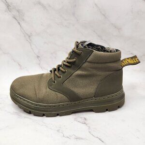 Dr. Martens Bonny Tech Utility Chukka Boots Green Canvas Combat Men's 10